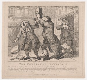The Contest at Auckinleck Picturesque Beauties of Boswell, Part the Second, June 10, 1786 by Thomas Rowlandson