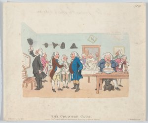 The Country Club, April 7, 1803 by Thomas Rowlandson