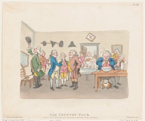 The Country Club, April 7, 1803 by Thomas Rowlandson