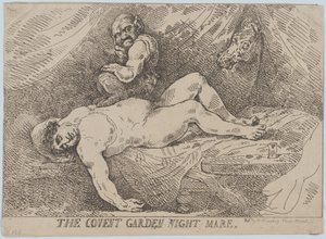 The Covent Garden Night Mare by Thomas Rowlandson