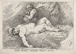 The Covent Garden Night Mare, April 20, 1784 by Thomas Rowlandson