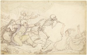 The Dance of Death: The Nabob Seized in His Harem by Thomas Rowlandson