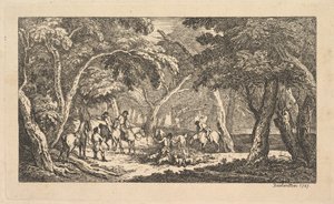 The Death - Fox Hunting - A Landscape Scene