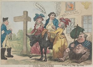 The Departure by Thomas Rowlandson