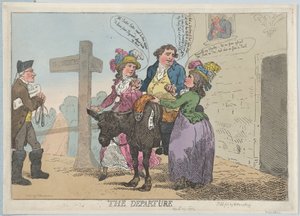 The Departure by Thomas Rowlandson