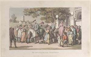 The Departure from Wakefield, from The Vicar of Wakefield by Thomas Rowlandson