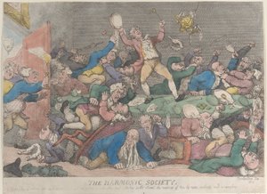 The Harmonic Society, reissued 1811 by Thomas Rowlandson