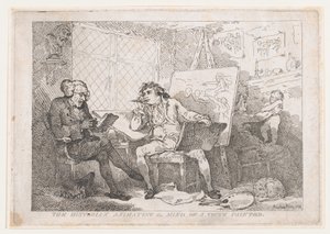 The Historian Animating The Mind of A Young Painter, 1784 by Thomas Rowlandson