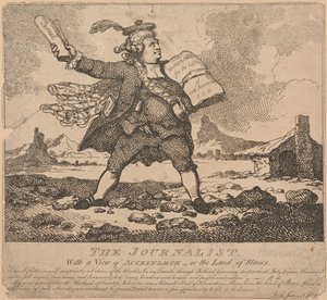 The Journalist, with a view of Auchinleck or the Land of Stones