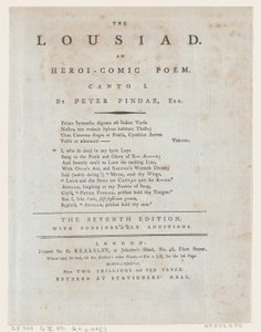 The Lousiad, Title Page by Thomas Rowlandson