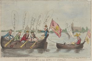 The Modern Egbert, or the King of Kings by Thomas Rowlandson