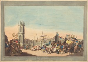 The Overdrove Ox by Thomas Rowlandson