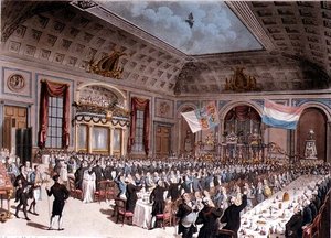 The Patriotic Dinner Held at the City of London Tavern by Thomas Rowlandson