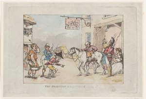 The Production of a Post House by Thomas Rowlandson