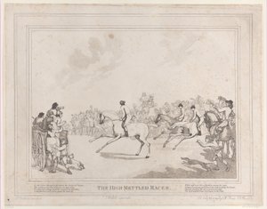 The Race Horse from The Life of a Racehorse, or The High-Mettled Racer, July 20, 1789
