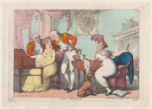 The Rivals by Thomas Rowlandson