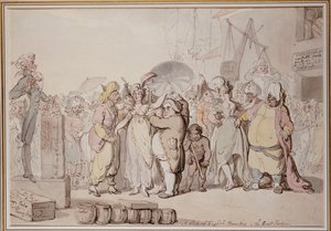 The Sale of English Beauties in the East Indies by Thomas Rowlandson