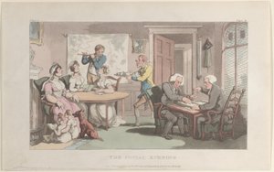 The Social Evening, from The Vicar of Wakefield by Thomas Rowlandson