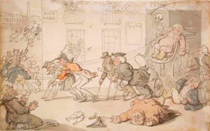 The Stage of Death by Thomas Rowlandson