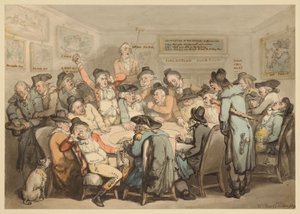The Subscription Club Room by Thomas Rowlandson