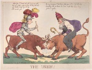 The Union, January 1, 1801 by Thomas Rowlandson