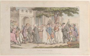 The Weddings, from The Vicar of Wakefield by Thomas Rowlandson