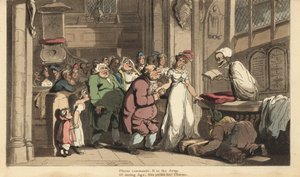 The Skeleton of Death as a Priest Celebrating the Wedding Between a Young Woman and an Ugly Old Man