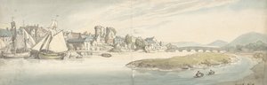 View of Town on a River Carwitham Castle, 1775-1827