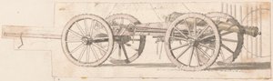 Gun and Limber, No. 7 by Thomas Sandby