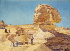 The Great Sphinx at the Pyramids of Giza, 1854