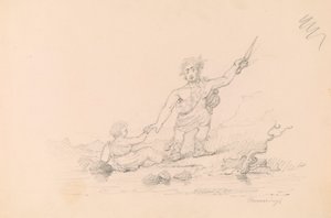 Soldier Rescuing Child by Thomas Seir Cummings