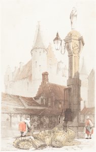 Fish Market, Antwerp by Thomas Shotter Boys