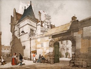Hotel Cluny, exterior of the court