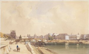 The Pont-Royal in 1833 by Thomas Shotter Boys