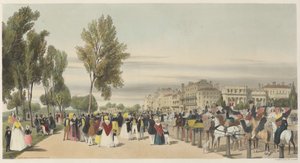 London As It Is: Hyde Park, near Grosvenor Gate by Thomas Shotter Boys