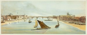 London Bridge, from Southwark Bridge, plate four from Original Views of London as It Is