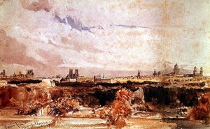 Paris Viewed from the Champs Elysees by Thomas Shotter Boys