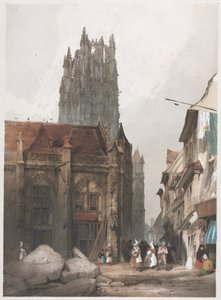 Picturesque Architecture in Paris, Ghent, Antwerp, Rouen: St. Laurent, Rouen, France