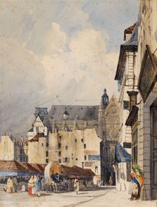 Prouvaires street and the Saint-Eustache church