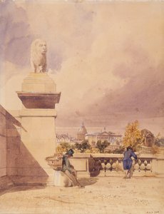 The Concorde Bridge seen from the terrace of the Tuileries