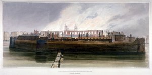 The Tower of London the Morning After the Fire in the Armoury on 30 October 1841 by Thomas Shotter Boys