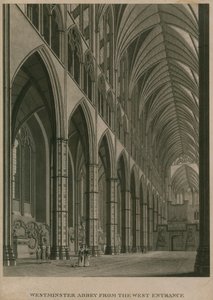 Westminster Abbey, London, from the west entrance by Thomas Snr. Malton
