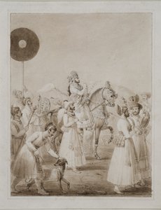 Portrait of Maharana Bhim Singh of Udaipur on Horseback