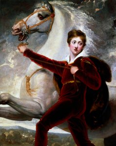 Portrait of a Boy in Red Velvet Suit