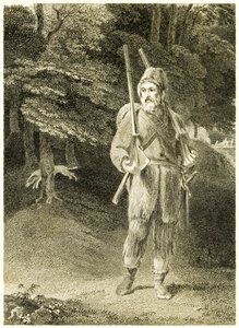 Robinson Crusoe Hunting from The Life and Strange Surprising Adventures of Robinson Crusoe, or York, Mariner by Daniel Defoe by Thomas Stothard