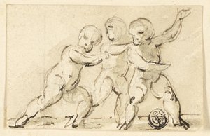 Three Putti at Play by Thomas Stothard
