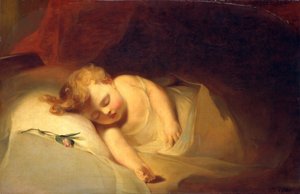 Child Asleep, The Rosebud, 1841