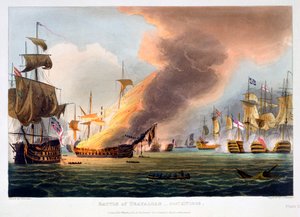 The Battle of Trafalgar, 21st October 1805, 1816 by Thomas Sutherland