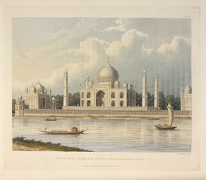 The Taj Mahal, Tomb of the Emperor Shah Jehan, illustration from 
