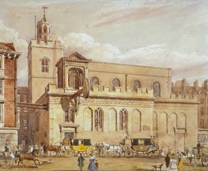 Church of St Dunstan in the West, Fleet Street, City of London by Thomas Talbot Bury